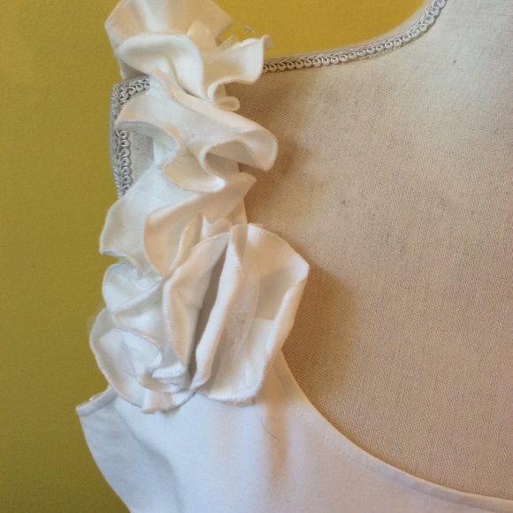 Grace Elements White Cotton Top Size L - Picture 3 of 11